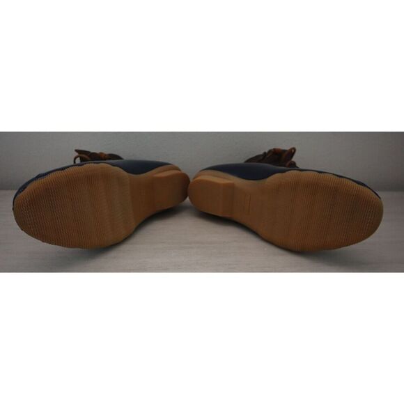 Sperry Top-Sider STS91175 Women's Sz 10M Tan/Navy Saltwater Duck Boots SIB - Picture 5 of 11